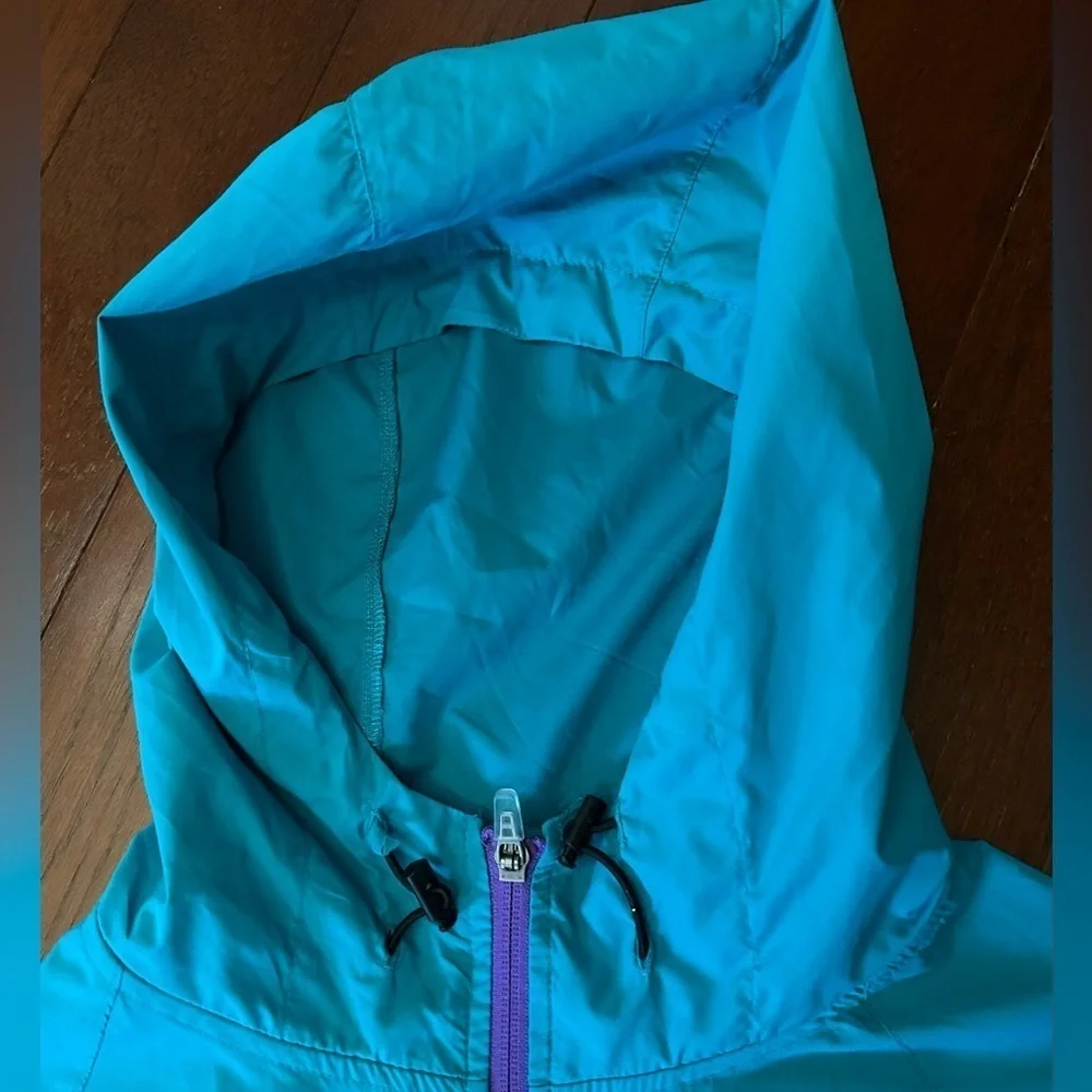 ASICS PACKABLE JACKET WOMEN'S W. WATER WIND RESISTANT SIZE S REFLECTIVE blue - Picture 8 of 14
